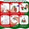 52 Pcs Christmas Clear Plastic Snow Globes Kit Christmas Tree Santa Claus Snowman Gift Christmas Sequins Family DIY Snow Globes Home Decoration Crafts Making Christmas Decoration